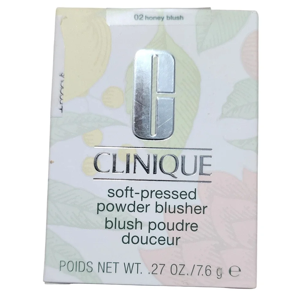New Clinique Soft Pressed Powder Blusher Blush 02 Honey Blush Makeup
